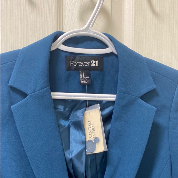 NWT Forever 21 Blue Women's Blazer - Picture 2 of 4